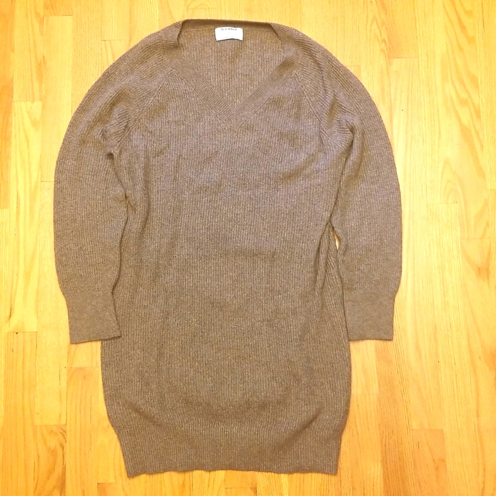 Old Navy women's medium sweater dress brown